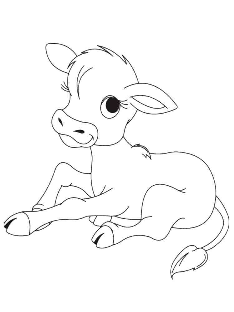 60 Cow Coloring Pages for Kids 64