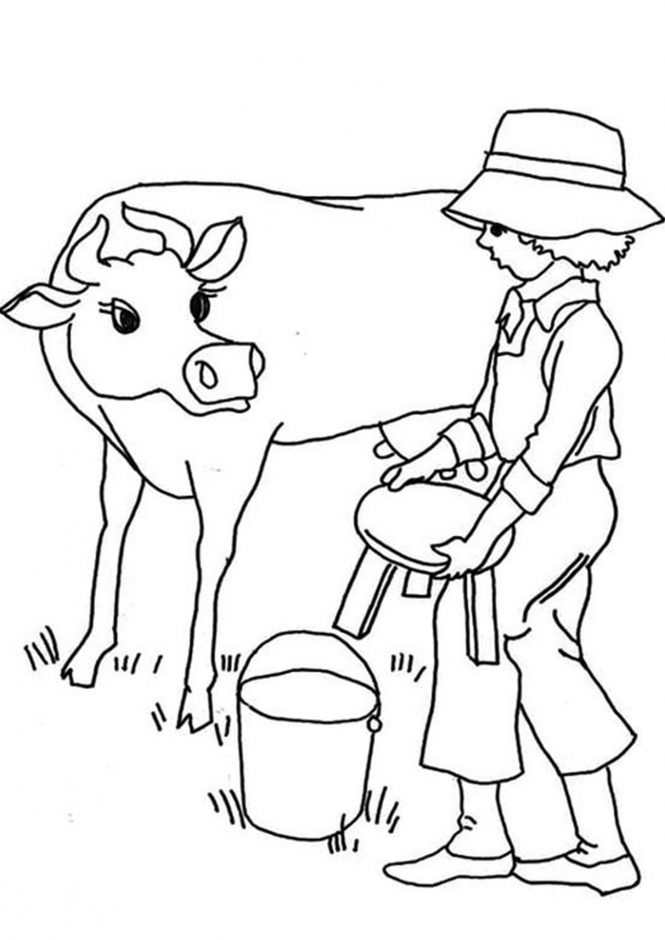 60 Cow Coloring Pages for Kids 88