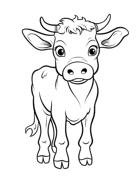 60 Cow Coloring Pages for Kids 89