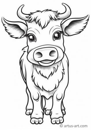 60 Cow Coloring Pages for Kids 90