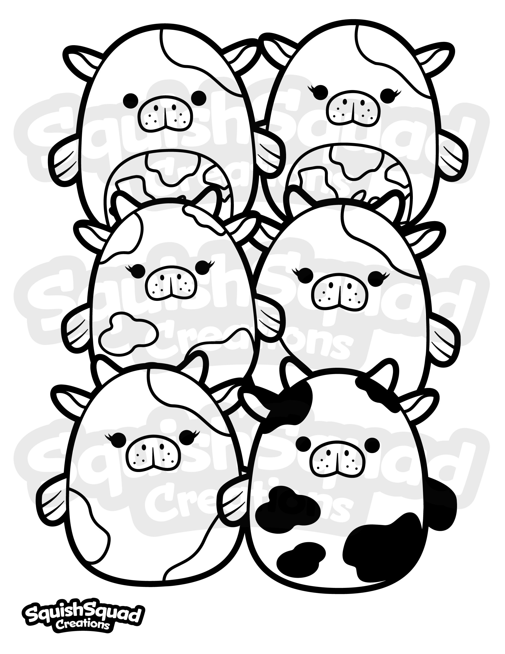 60 Cow Coloring Pages for Kids 91