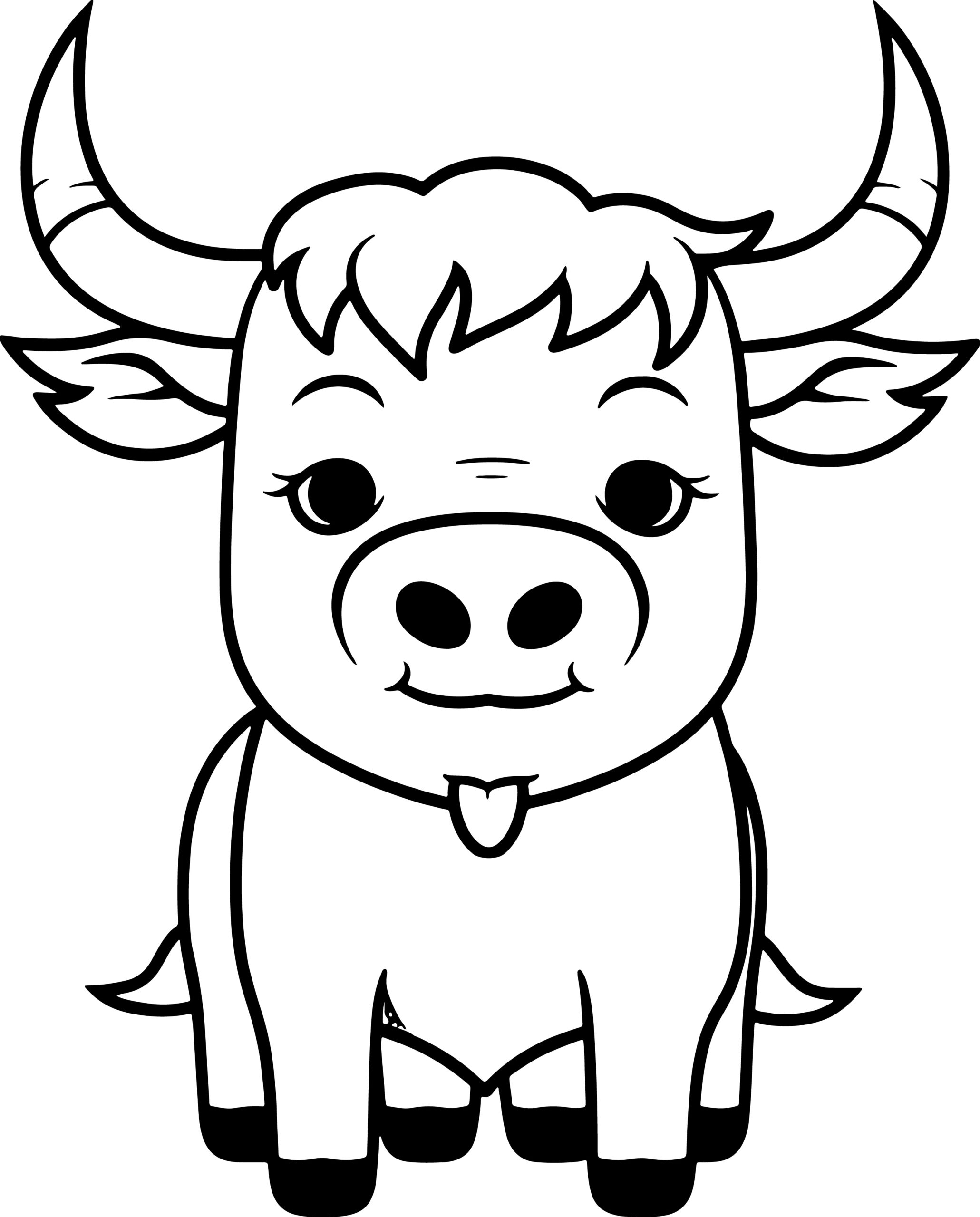 60 Cow Coloring Pages for Kids 95