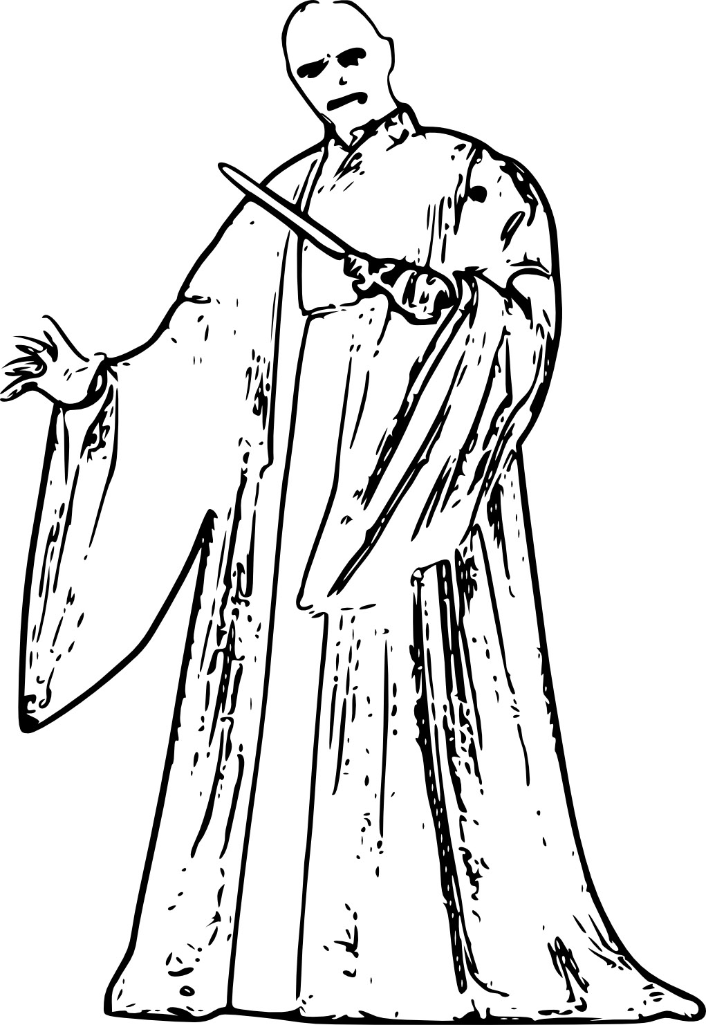 Dark Arts Delight: 100 Lord Voldemort Coloring Pages 23