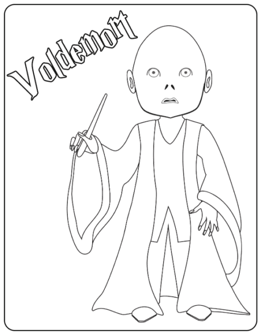 Dark Arts Delight: 100 Lord Voldemort Coloring Pages 38