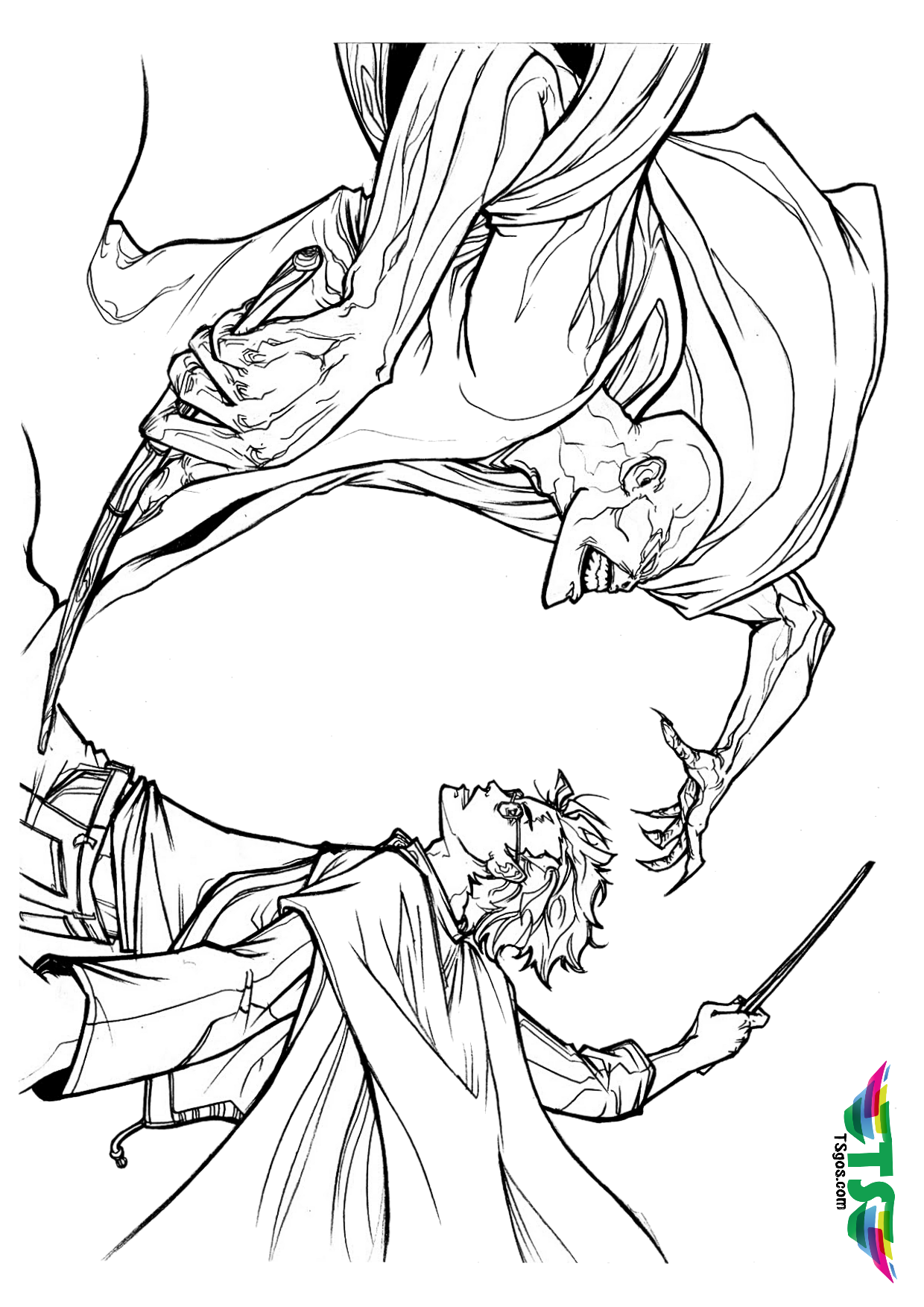 Dark Arts Delight: 100 Lord Voldemort Coloring Pages 43