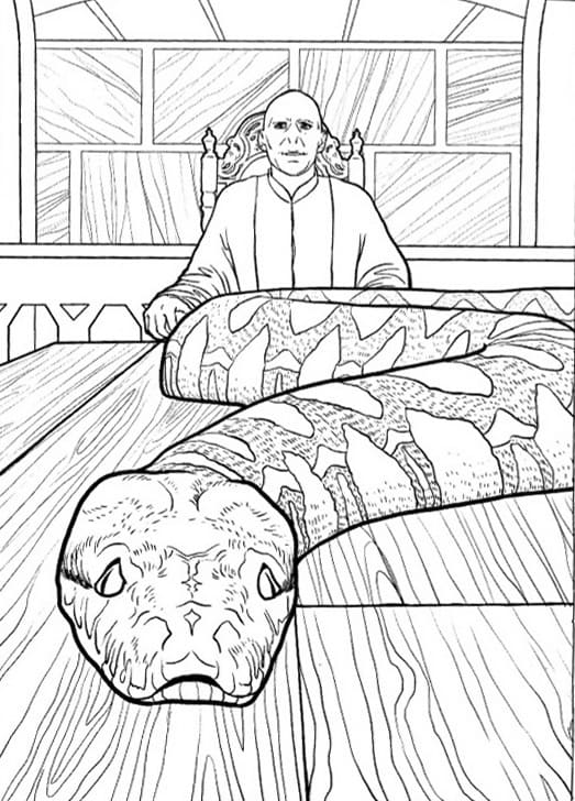 Dark Arts Delight: 100 Lord Voldemort Coloring Pages 68