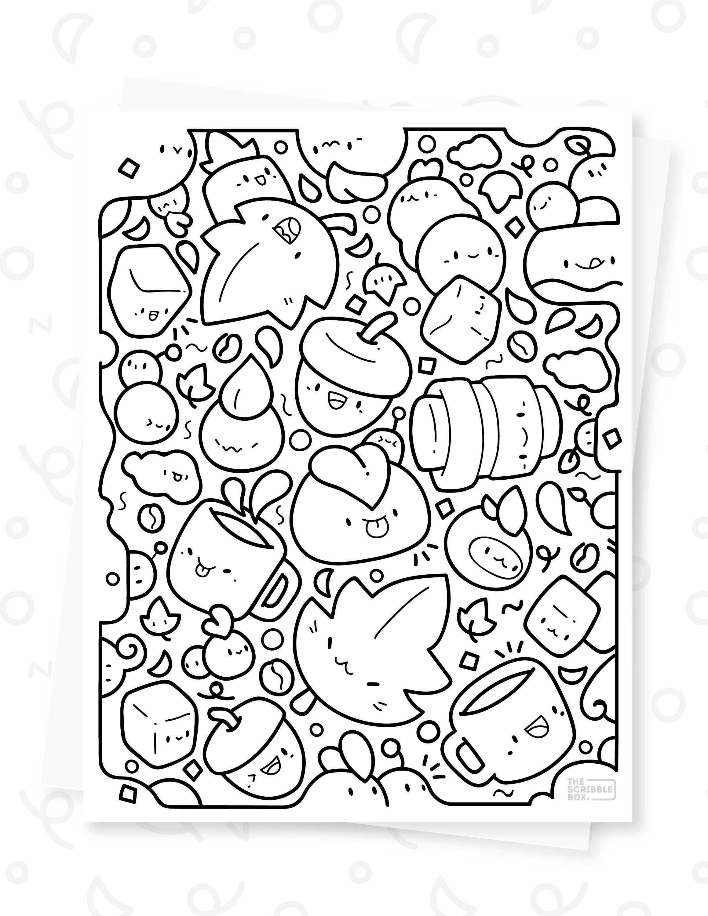 Kawaii Boba Coloring Pages for Adults Unique 110