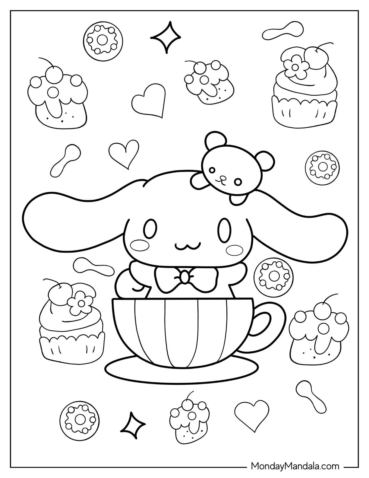 Kawaii Boba Coloring Pages for Adults Unique 152