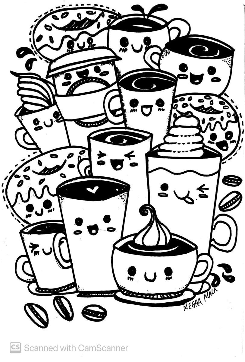 Kawaii Boba Coloring Pages for Adults Unique 154