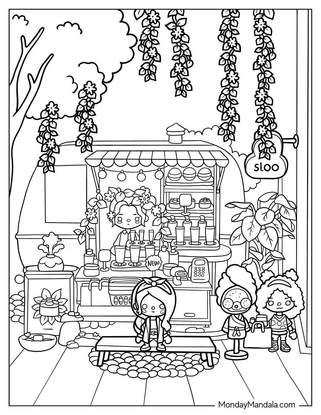 Kawaii Boba Coloring Pages for Adults Unique 16