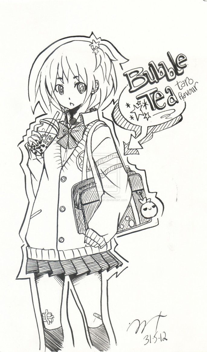 Kawaii Boba Coloring Pages for Adults Unique 184