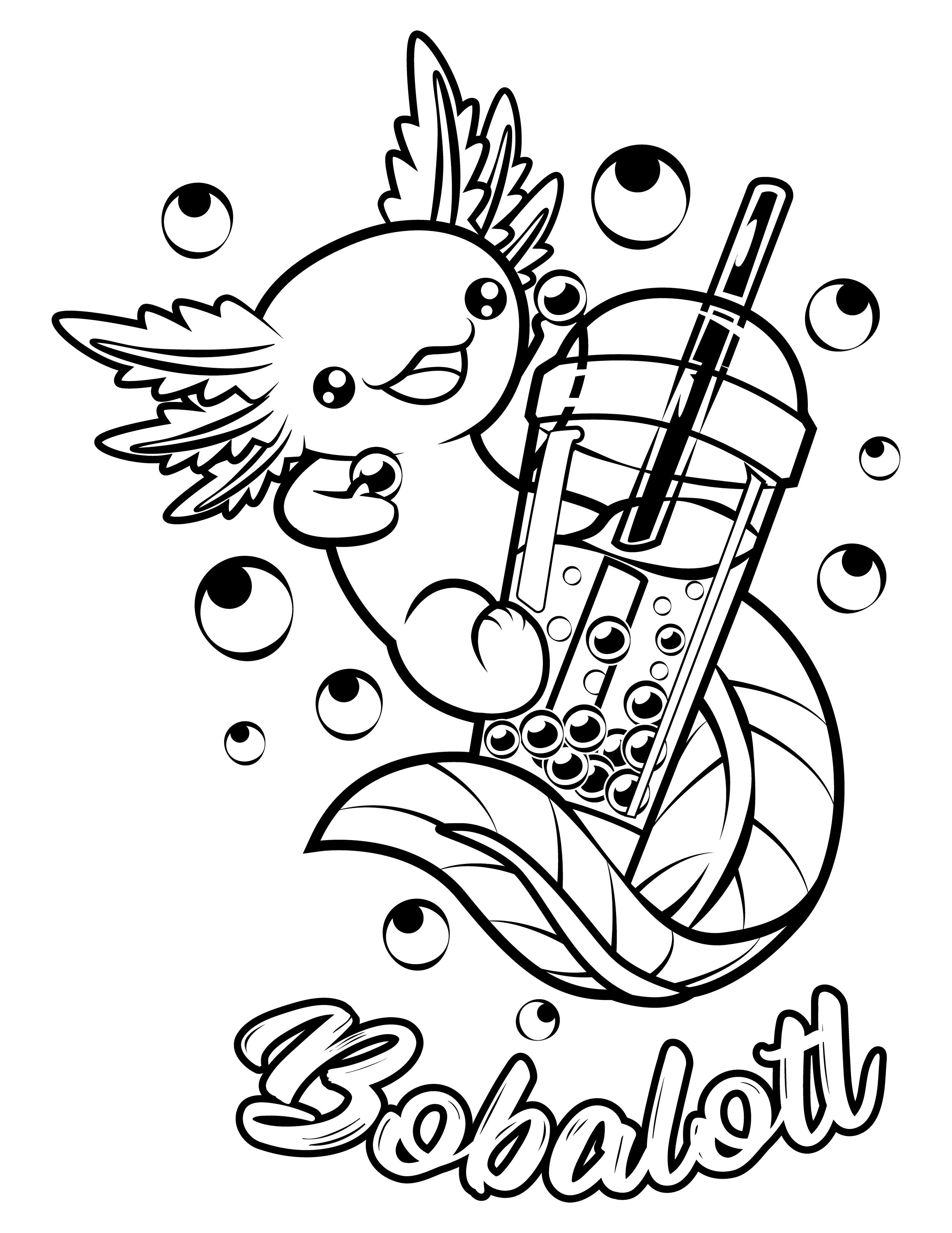 Kawaii Boba Coloring Pages for Adults Unique 26