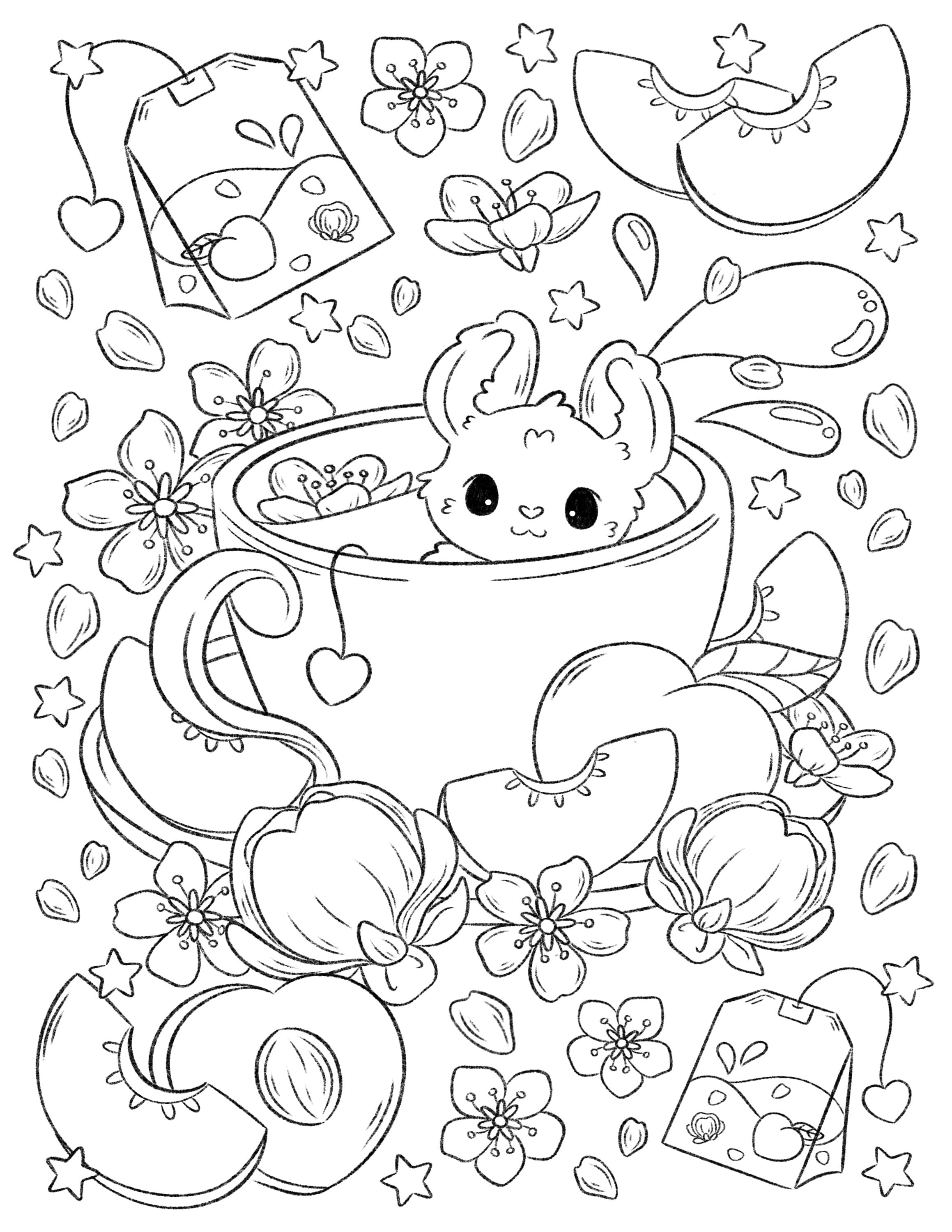 Kawaii Boba Coloring Pages for Adults Unique 52