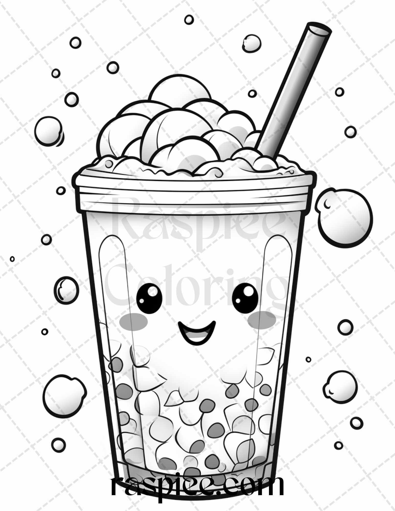 Kawaii Boba Coloring Pages for Adults Unique 73