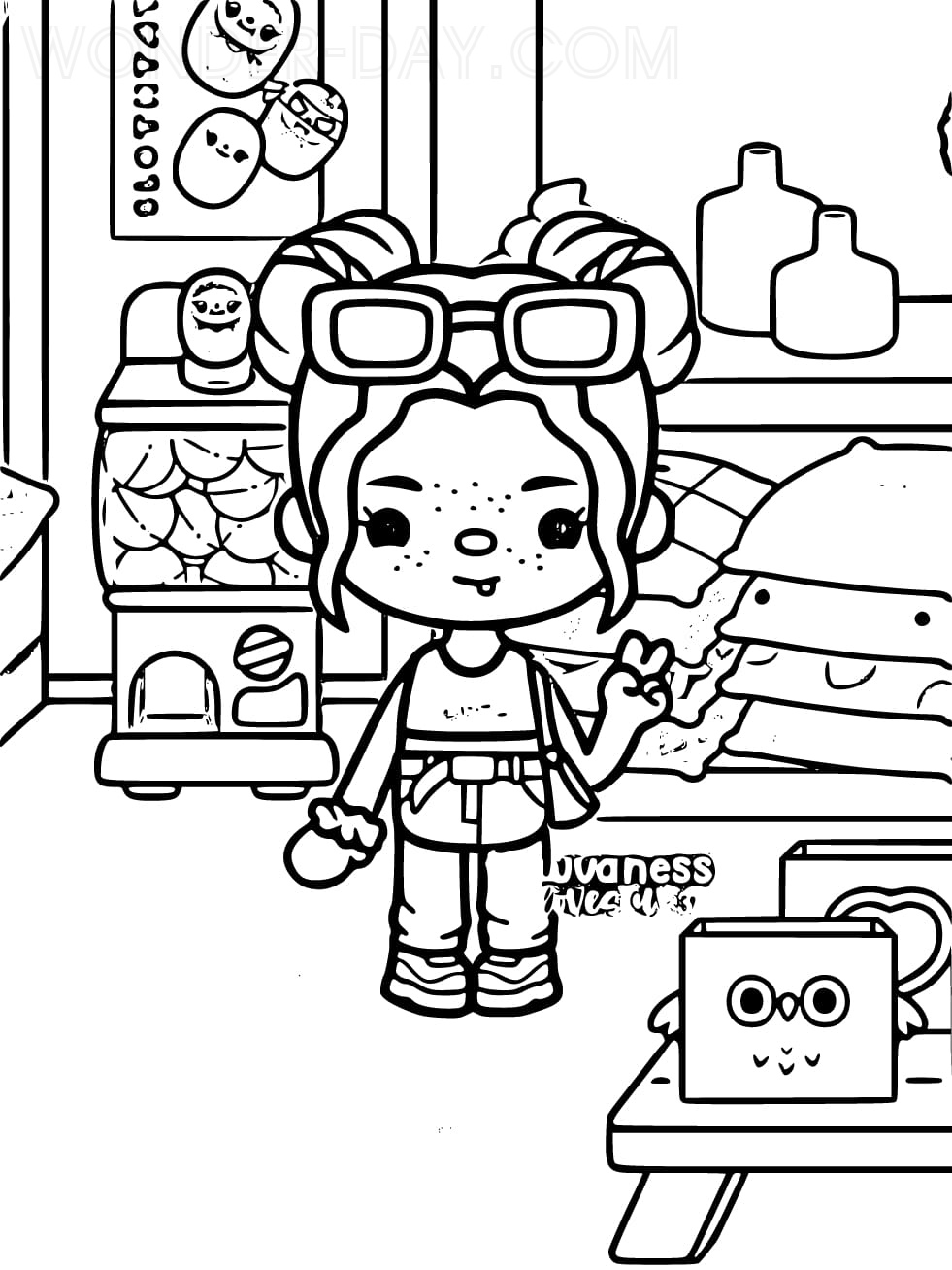 Kawaii Boba Coloring Pages for Adults Unique 9