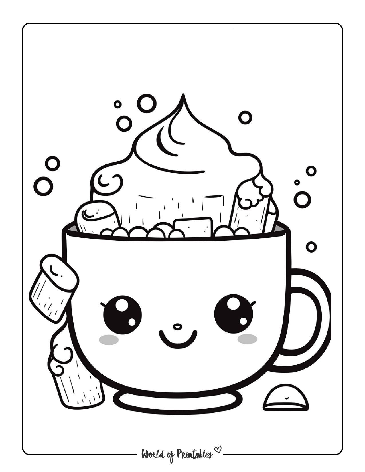 Kawaii Boba Coloring Pages for Adults Unique 98