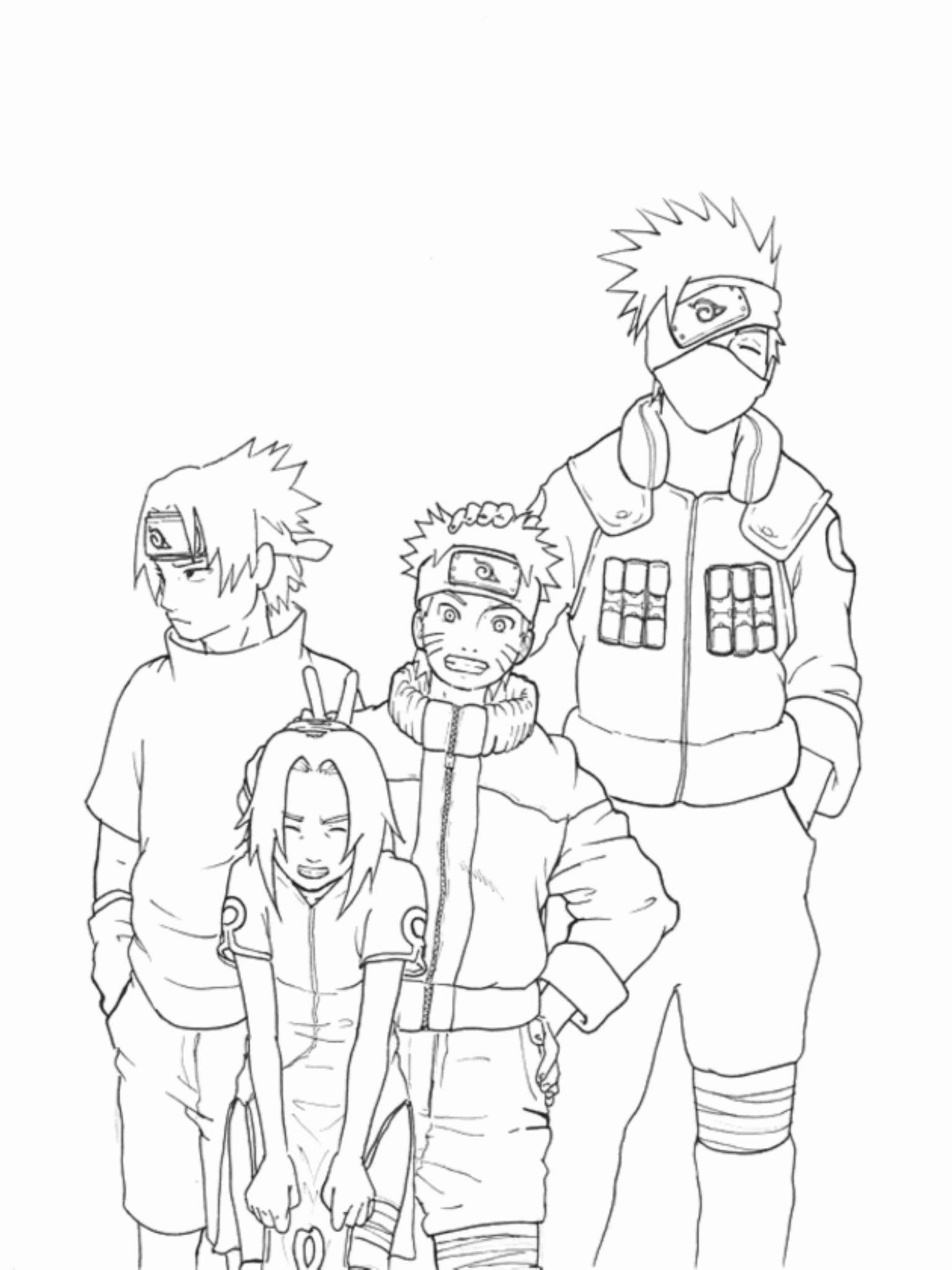 Naruto Coloring Pages: 190+ Ninja Adventure for Fans of the Hidden Leaf Village 100