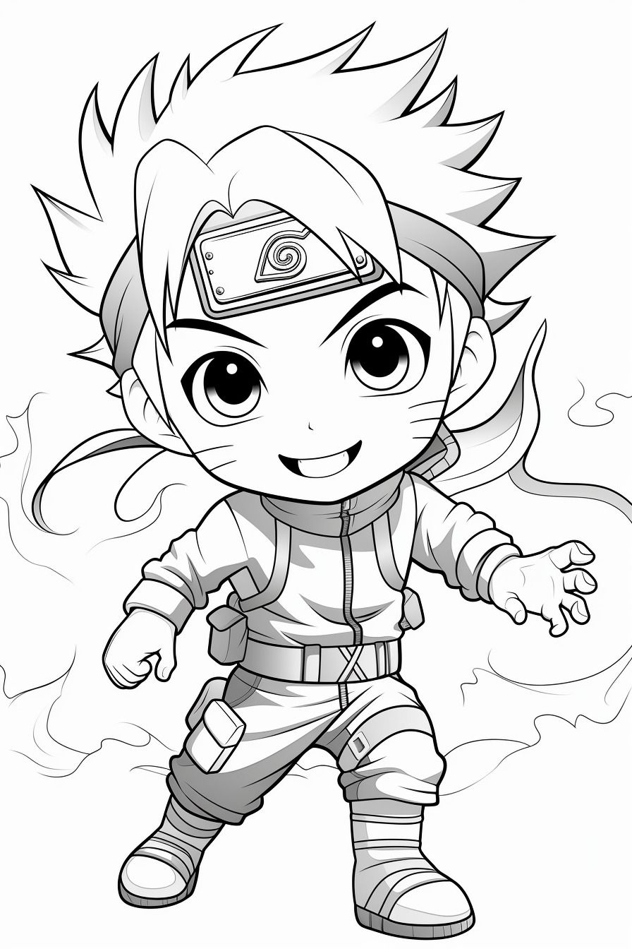 Naruto Coloring Pages: 190+ Ninja Adventure for Fans of the Hidden Leaf Village 103