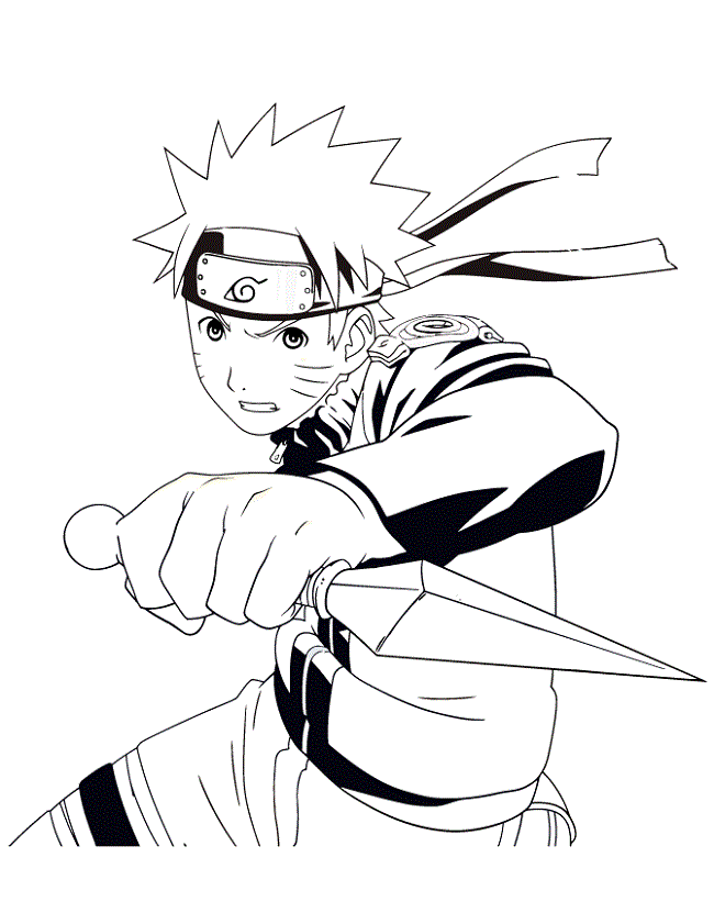 Naruto Coloring Pages: 190+ Ninja Adventure for Fans of the Hidden Leaf Village 104