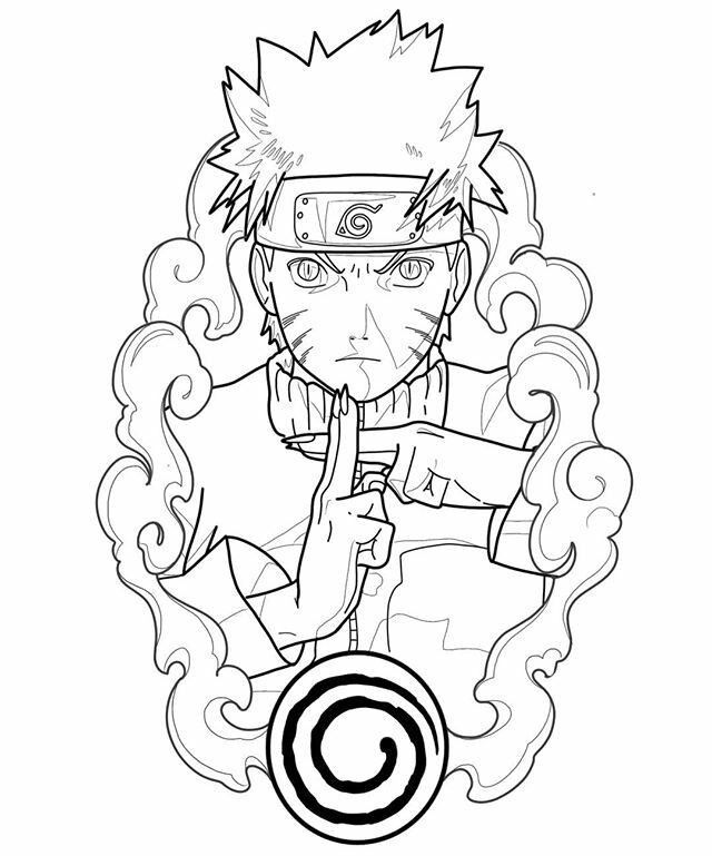 Naruto Coloring Pages: 190+ Ninja Adventure for Fans of the Hidden Leaf Village 106