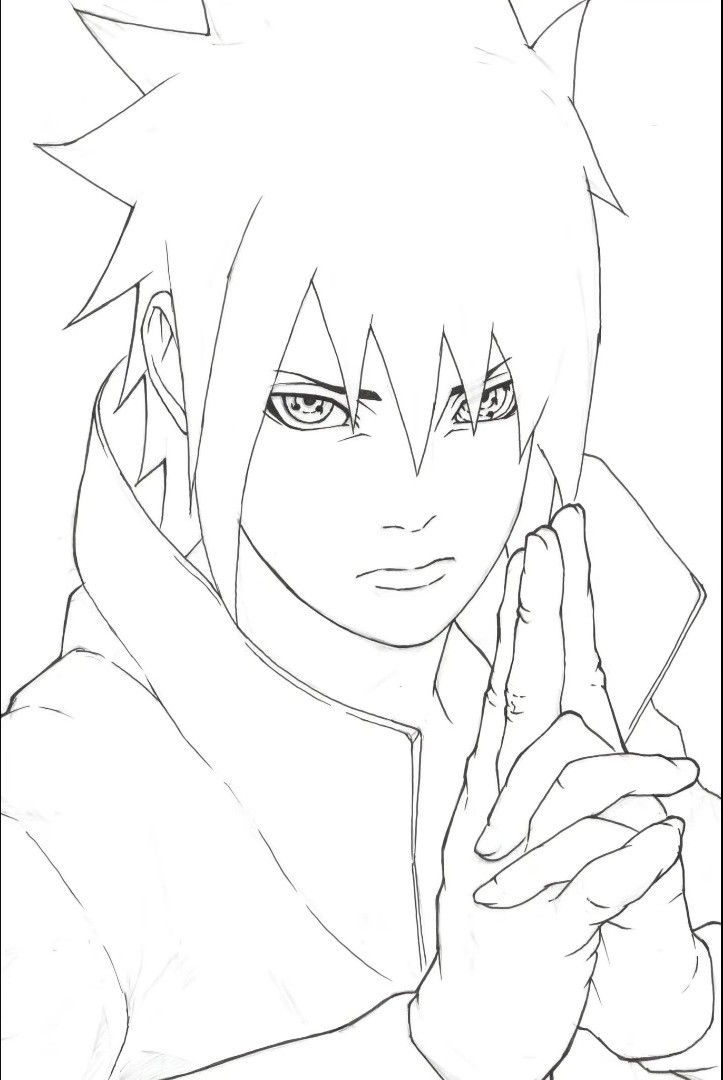 Naruto Coloring Pages: 190+ Ninja Adventure for Fans of the Hidden Leaf Village 109