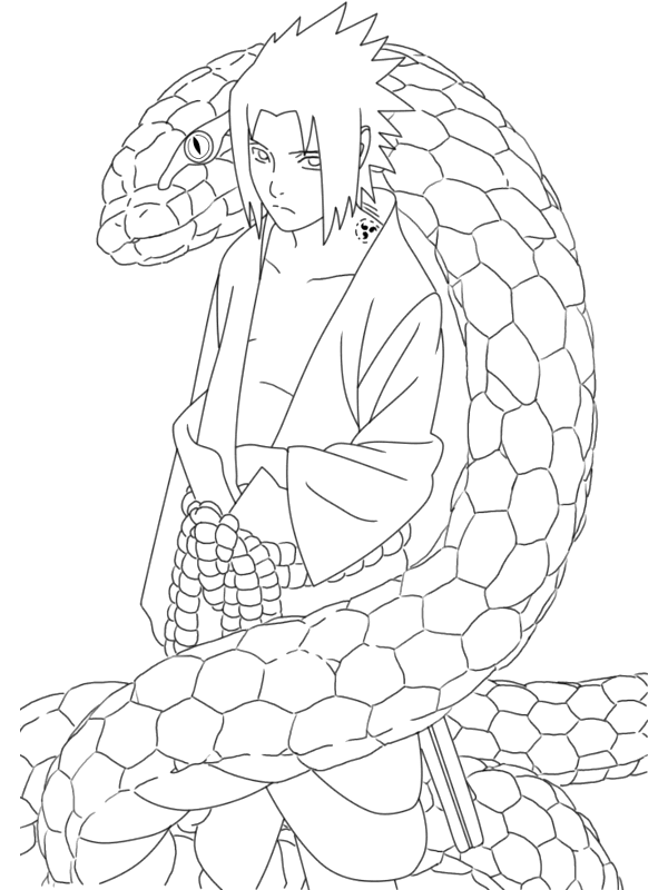 Naruto Coloring Pages: 190+ Ninja Adventure for Fans of the Hidden Leaf Village 110