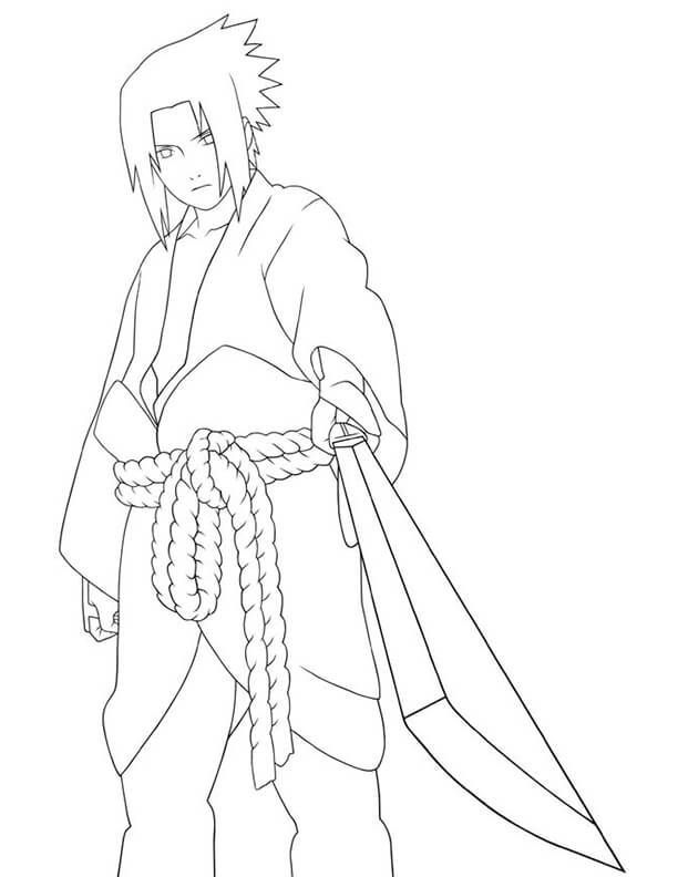 Naruto Coloring Pages: 190+ Ninja Adventure for Fans of the Hidden Leaf Village 112