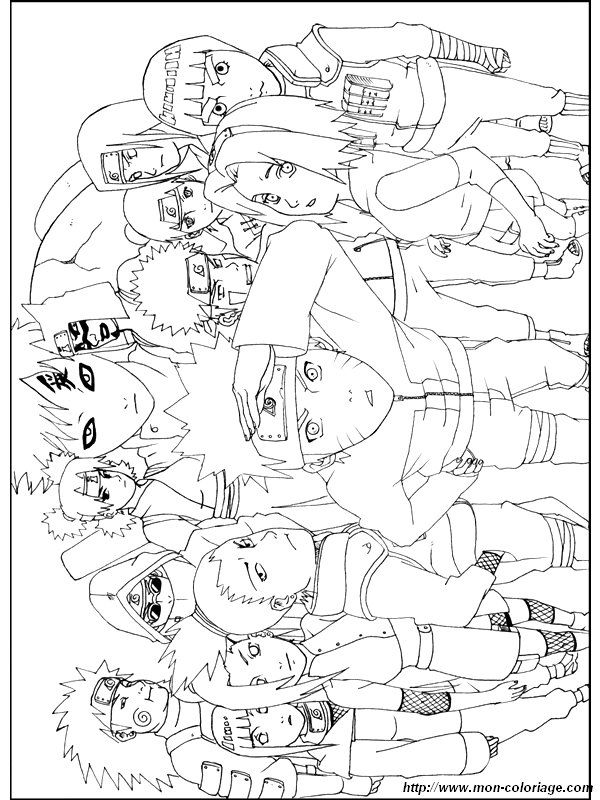 Naruto Coloring Pages: 190+ Ninja Adventure for Fans of the Hidden Leaf Village 115