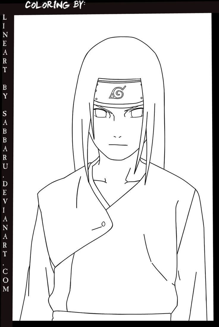 Naruto Coloring Pages: 190+ Ninja Adventure for Fans of the Hidden Leaf Village 119