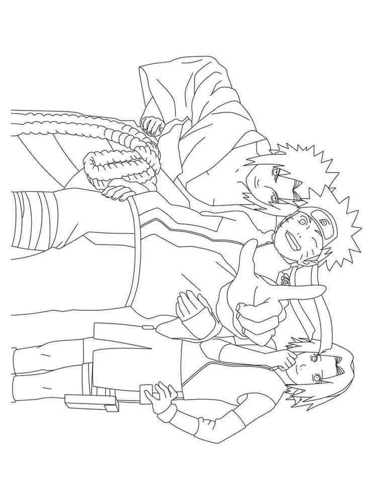 Naruto Coloring Pages: 190+ Ninja Adventure for Fans of the Hidden Leaf Village 120