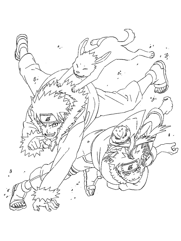 Naruto Coloring Pages: 190+ Ninja Adventure for Fans of the Hidden Leaf Village 124