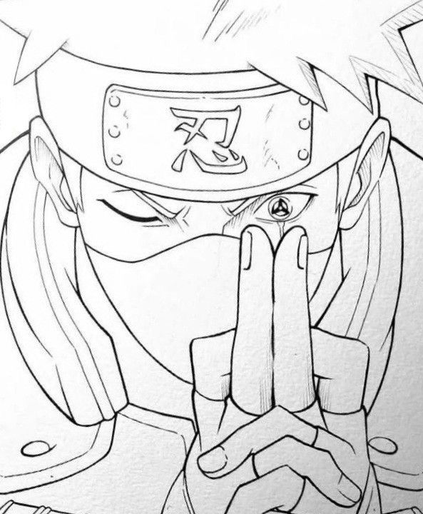 Naruto Coloring Pages: 190+ Ninja Adventure for Fans of the Hidden Leaf Village 130