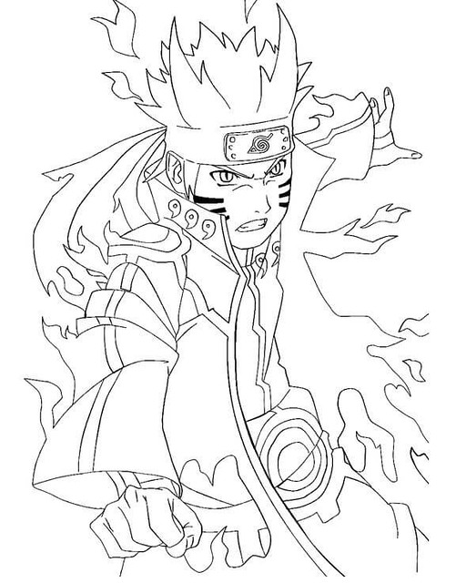 Naruto Coloring Pages: 190+ Ninja Adventure for Fans of the Hidden Leaf Village 138