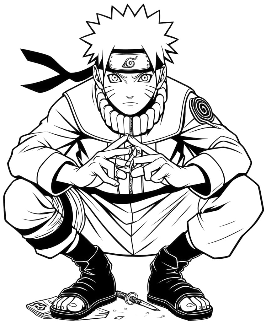 Naruto Coloring Pages: 190+ Ninja Adventure for Fans of the Hidden Leaf Village 141