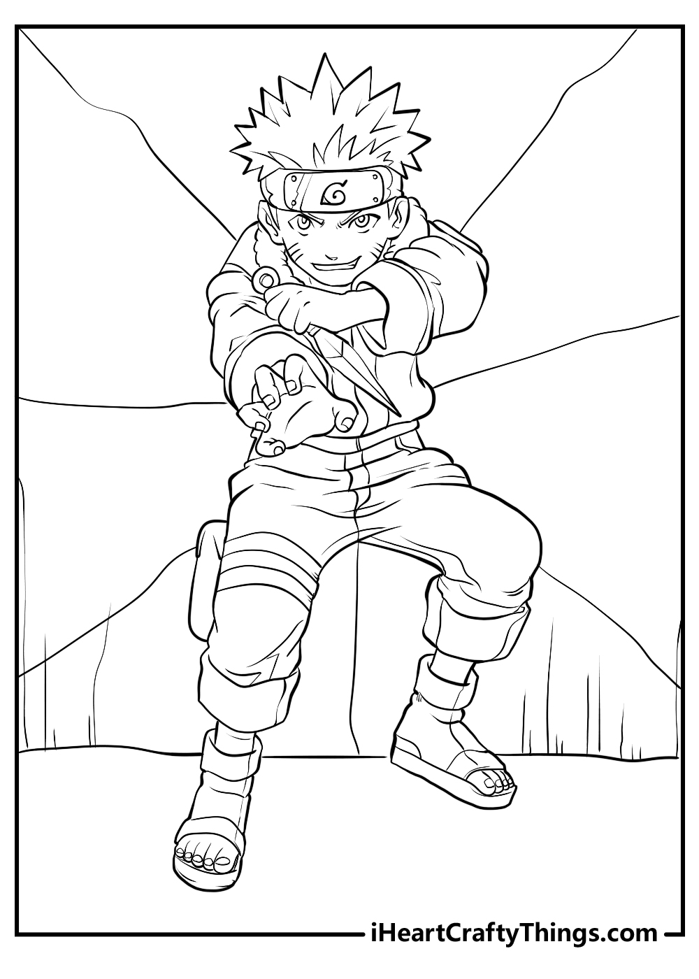 Naruto Coloring Pages: 190+ Ninja Adventure for Fans of the Hidden Leaf Village 159