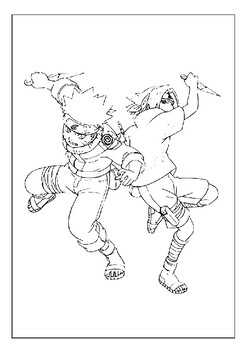 Naruto Coloring Pages: 190+ Ninja Adventure for Fans of the Hidden Leaf Village 16