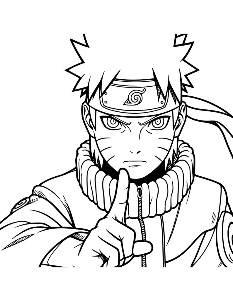 Naruto Coloring Pages: 190+ Ninja Adventure for Fans of the Hidden Leaf Village 161