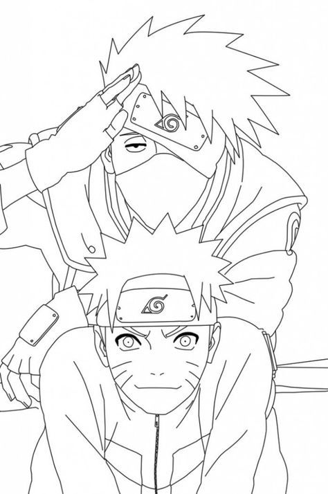 Naruto Coloring Pages: 190+ Ninja Adventure for Fans of the Hidden Leaf Village 164