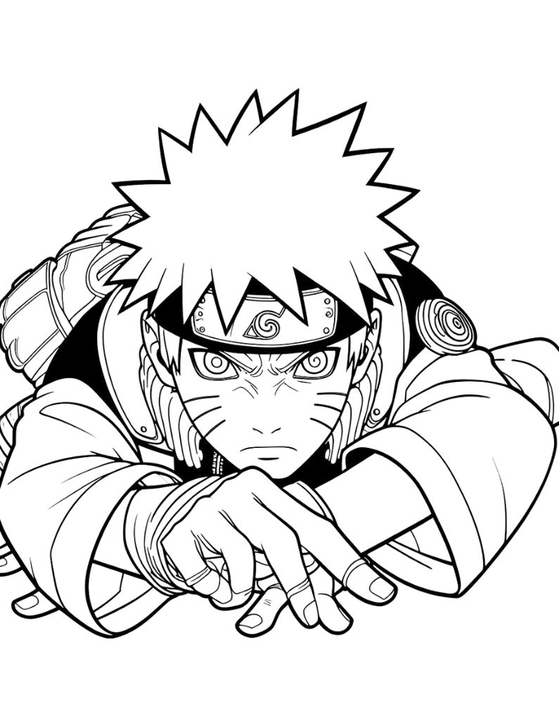 Naruto Coloring Pages: 190+ Ninja Adventure for Fans of the Hidden Leaf Village 165