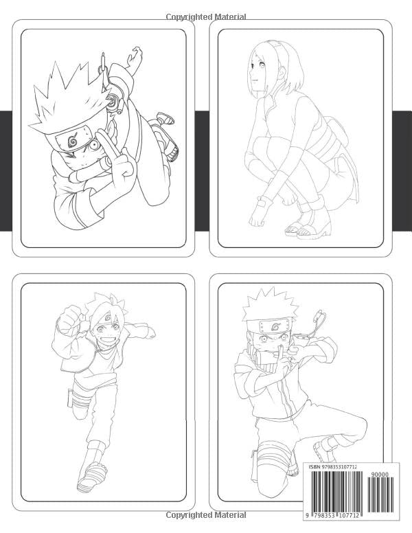 Naruto Coloring Pages: 190+ Ninja Adventure for Fans of the Hidden Leaf Village 168