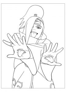 Naruto Coloring Pages: 190+ Ninja Adventure for Fans of the Hidden Leaf Village 169