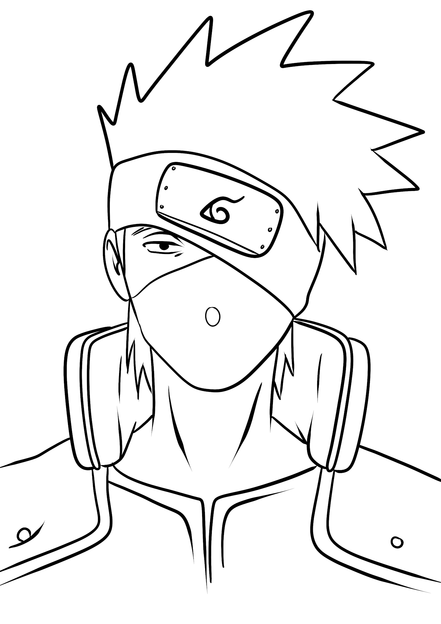 Naruto Coloring Pages: 190+ Ninja Adventure for Fans of the Hidden Leaf Village 171