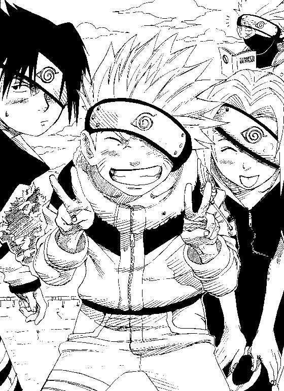 Naruto Coloring Pages: 190+ Ninja Adventure for Fans of the Hidden Leaf Village 176