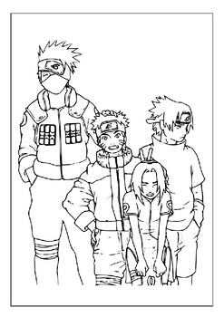 Naruto Coloring Pages: 190+ Ninja Adventure for Fans of the Hidden Leaf Village 178