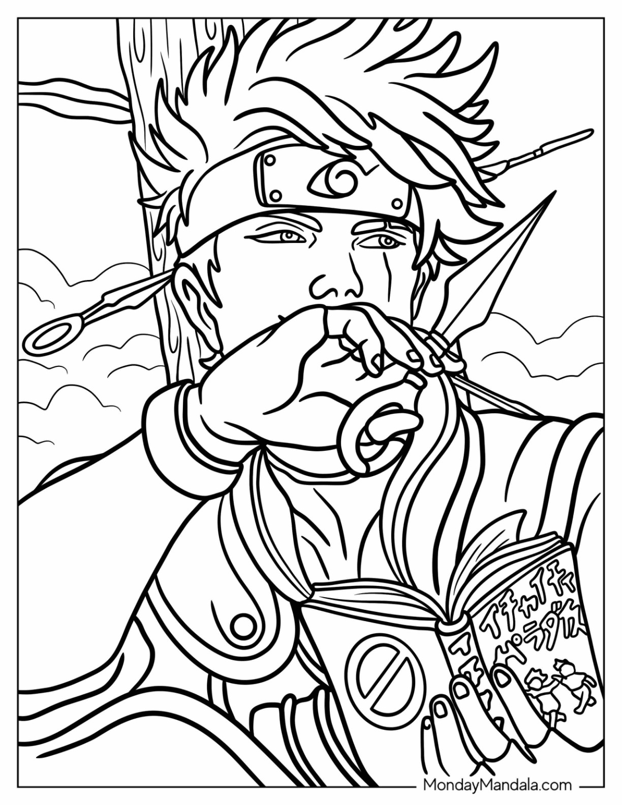 Naruto Coloring Pages: 190+ Ninja Adventure for Fans of the Hidden Leaf Village 180