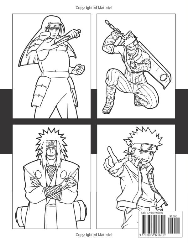 Naruto Coloring Pages: 190+ Ninja Adventure for Fans of the Hidden Leaf Village 181