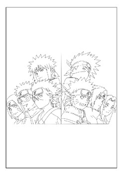 Naruto Coloring Pages: 190+ Ninja Adventure for Fans of the Hidden Leaf Village 194