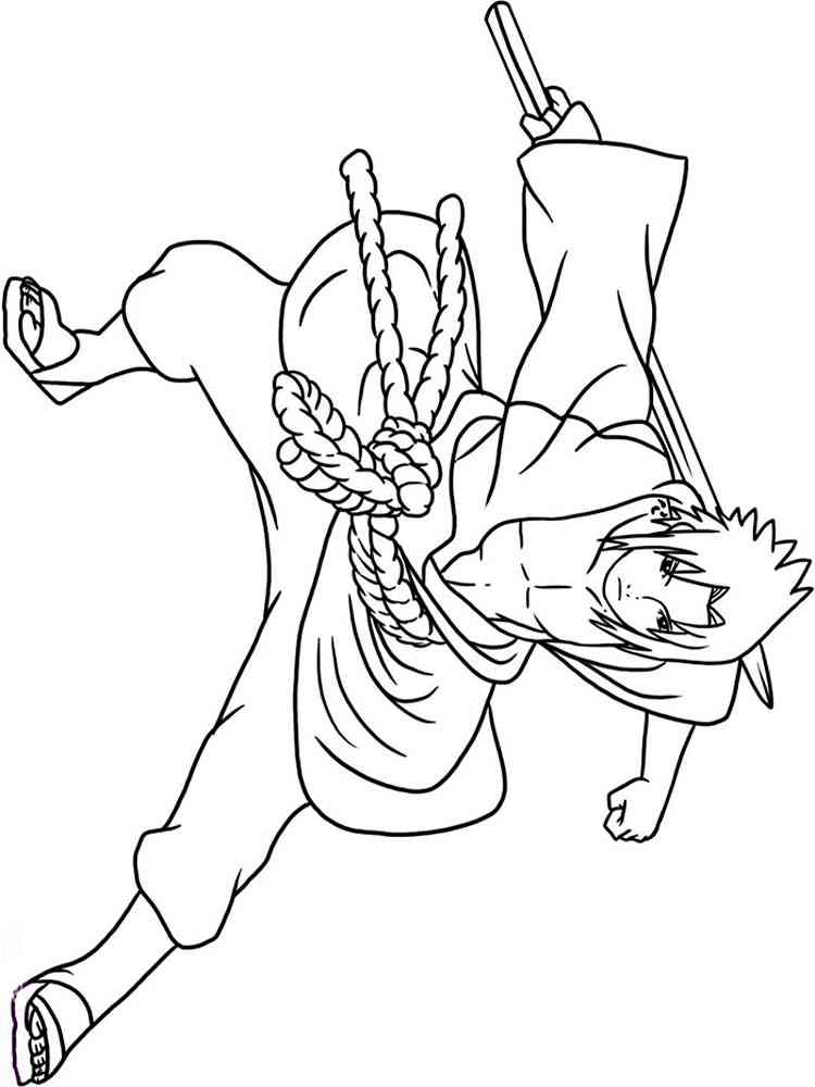 Naruto Coloring Pages: 190+ Ninja Adventure for Fans of the Hidden Leaf Village 26