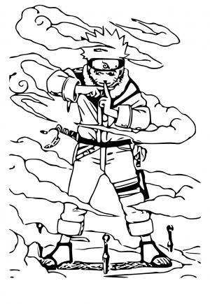 Naruto Coloring Pages: 190+ Ninja Adventure for Fans of the Hidden Leaf Village 33