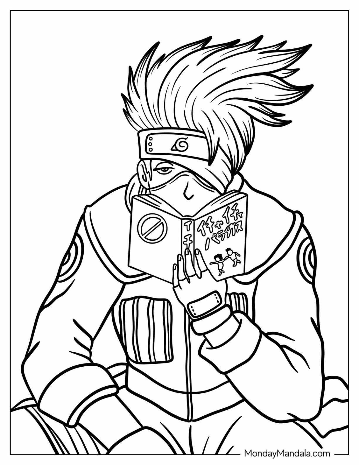 Naruto Coloring Pages: 190+ Ninja Adventure for Fans of the Hidden Leaf Village 36